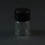 1/2 DRAM Screw Thread Clear Glass Vial 13/425