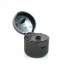 24/410 Ribbed Black Snaptop Dispensing PP Cap