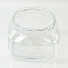 8 oz 70/400 Firenze Square Clear PET Jar