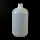 16 oz 24/410 Boston Round Natural HDPE Bottle