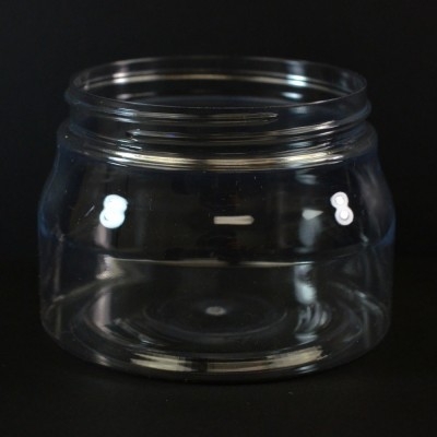 16 oz. Clear PET Plastic Jar, Straight Sided, 89mm 89-400