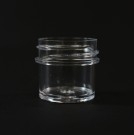 1/4 OZ 33/400 Regular Wall Straight Base Clear PS Jar - 1650/Case