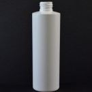 8 oz 24/410 Cylinder Round White HDPE Bottle