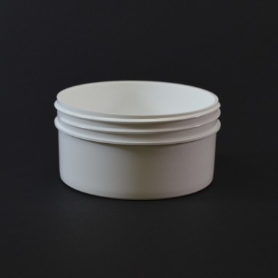 4 oz 89/400 Regular Wall Straight Base White PP Jar