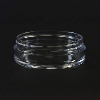 1 OZ 70/400 Thick Wall Straight Base Clear PS Jar - 420/Case