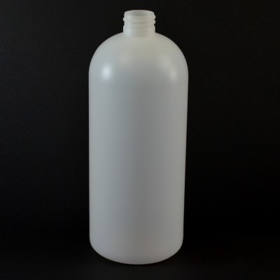 32 oz 28/410 Royalty Round Natural HDPE Bottle