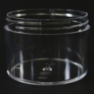 8 oz 89/400 Clear Thick Wall Straight Base PS Jar