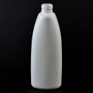 10 oz 24/410 Teardrop Oval White HDPE Bottle