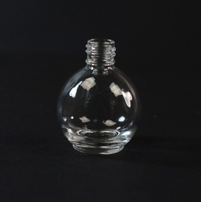1/2 oz 13/415 Round Globe Clear Glass Bottle