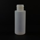 2 oz 24/410 Cylinder Round Natural LDPE Bottle