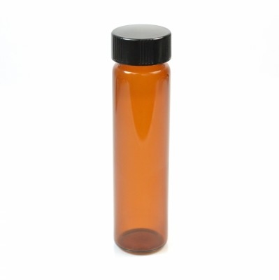 8 DRAM Screw Thread Amber Glass Vial 22/400