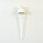 24/400 White Glass Dropper Assembly 7 X 108