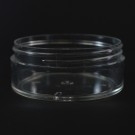 4 oz 89/400 Clear Thick Wall Straight Base PS Jar