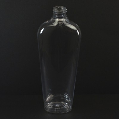 12 oz 24/410 Vail Oval Clear PET Bottle