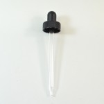 24/400 Black Glass Dropper Assembly 7 x 108