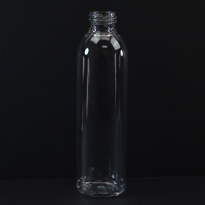 6 oz 24/410 Cosmo Round Clear PET Bottle