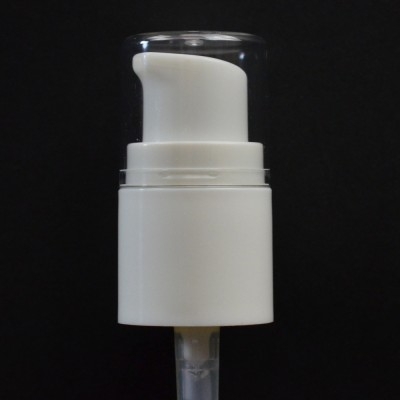 18/415 Treatment Pump White with Clear Hood