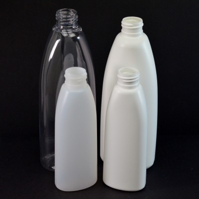 Teardrop Oval Plastic Bottles
