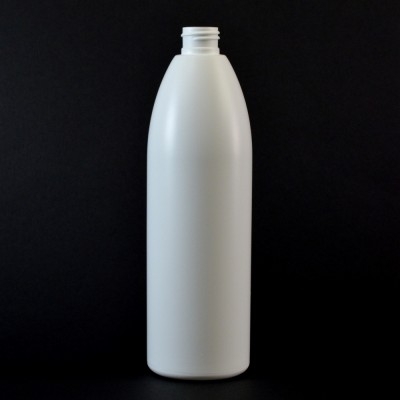 12 oz 24/410 Evolution Round White HDPE Bottle