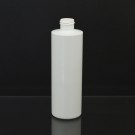 8 oz 20/410 Cylinder Round White HDPE Bottle