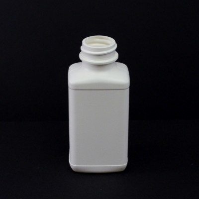 4 oz 28/400 White Blake Oblong HDPE Bottle