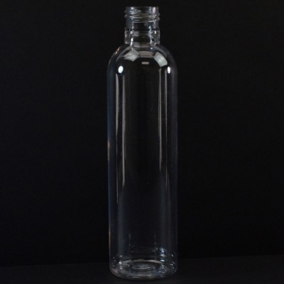 8 oz 24/415 Cosmo Round Clear PET Bottle