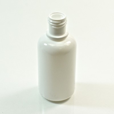 1 oz 15/415 Boston Round White HDPE Bottle