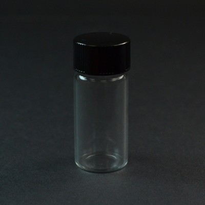 2 1/3 DRAM Screw Thread Clear Glass Vial 18/400