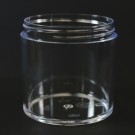 6 oz 70/400 Clear Thick Wall Straight Base PS Jar