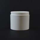 12 oz 89/400 White Thick Wall Straight Base PP Jar