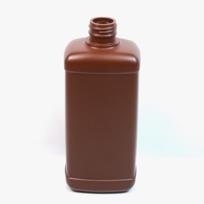 16 oz 28/410 Amber Blake Oblong HDPE Bottle