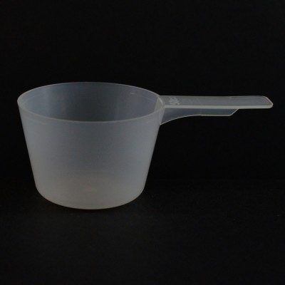 50 cc Plastic Measuring Scoop Natural Short Handle 3.553 X 2.053 X 1.368