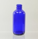 4 oz Boston Round 24/400 Cobalt Glass Bottle