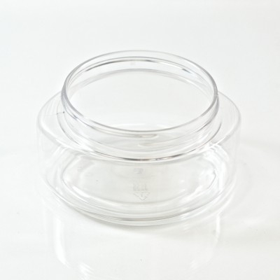 6 oz 70/400 Palermo Oval Clear PET Jar