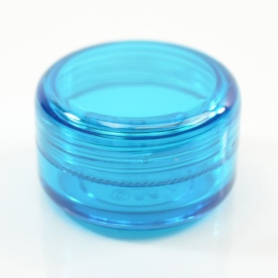 1/2 oz 43 MM Light Blue Thick Wall Round Base SAN Jar