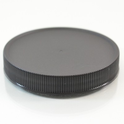 70/400 Black Ribbed Straight PP Cap / PS Liner - 760/Case