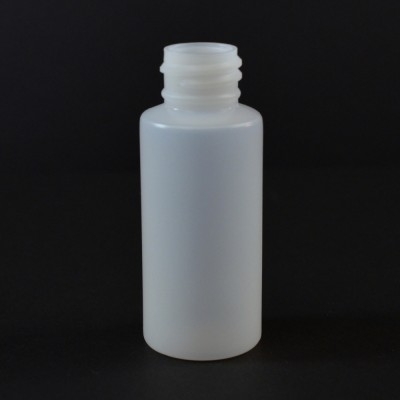 1 oz 20/410 Tall Cylinder Round Natural HDPE Bottle