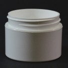 1 OZ 53/400 Double Wall Straight Base White PP Jar - 576/Case