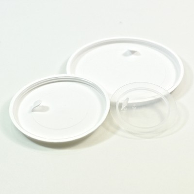 53mm white LDPE Sealing Disc with tab