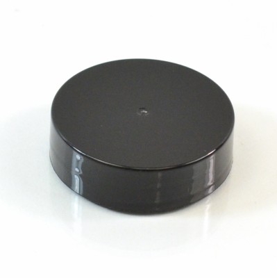 38/400 Black Smooth Straight PP Cap / PS Liner