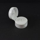 1.5' Diameter White Flip Top Dispensing Cap .125 Orifice