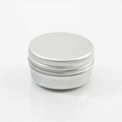 15 ML Aluminum Metal Straight Base Jar