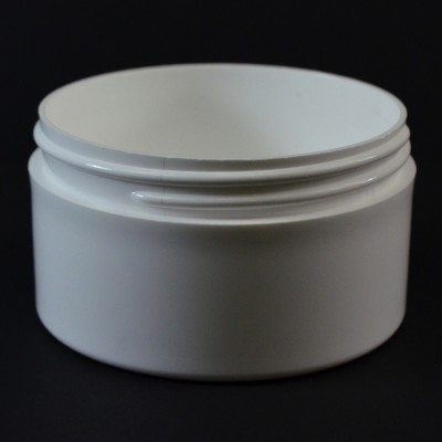 6 oz 89/400 White Thick Wall Straight Base PP Jar