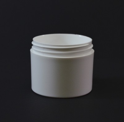 2 oz 58/400 White Thick Wall Straight Base PP Jar