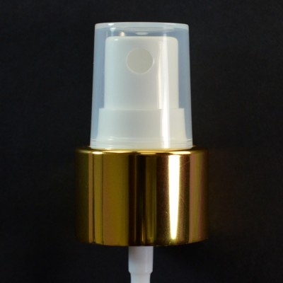 24/410 Fine Mist Sprayer Shiny Gold/White/Clarified Hood