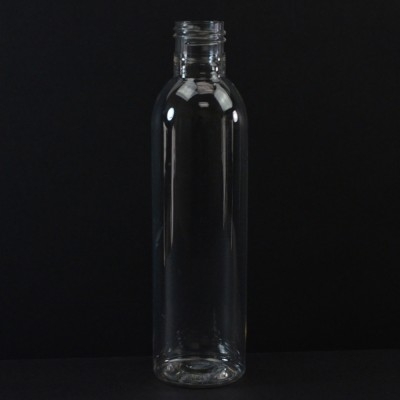6 oz 24/415 Cosmo Round Clear PET Bottle