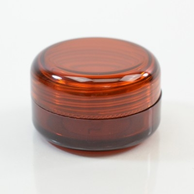 1/2 oz 43MM SP Amber Thick Wall Round Base SAN Jar