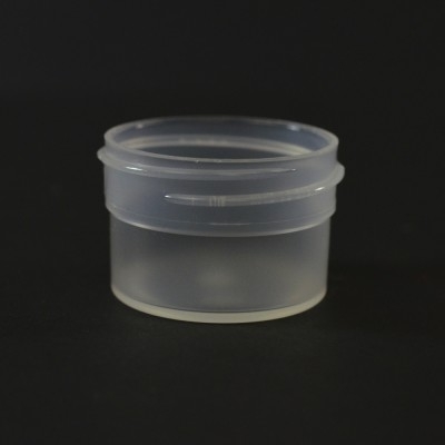 1/2 OZ 43/400 Regular Wall Straight Base Natural PP Jar - 1664/Case