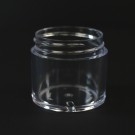 1 oz 43/400 Clear Thick Wall Straight Base PS Jar