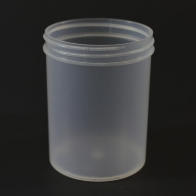 8 oz 70/400 Regular Wall Straight Base Natural PP Jar